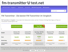 Tablet Screenshot of fm-transmitter-test.com